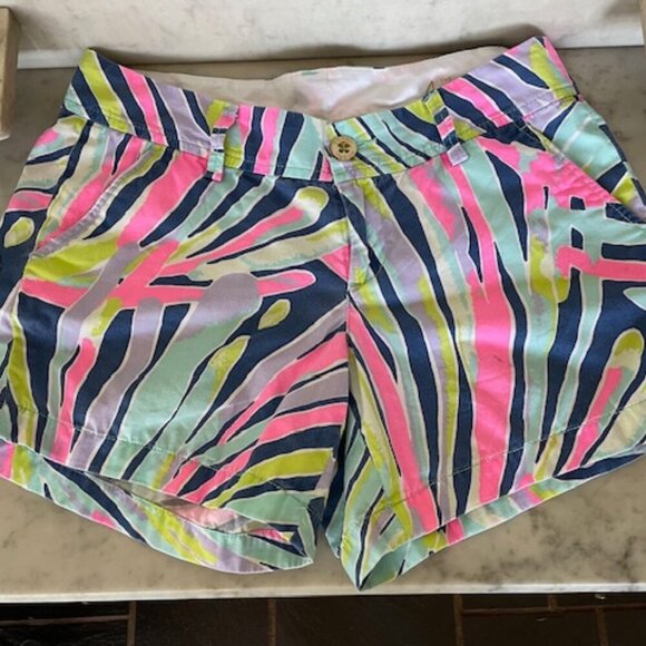 LILLY PULITZER Callahan Shorts Indigo Sea Dream 4 - Picture 3 of 16